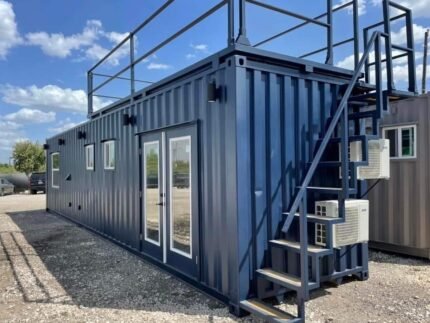 Luxurious 1-Bedroom 40ft Shipping Container Home w/ Rooftop Deck - Perfect for Airbnb