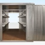 6m x 2.1m Modular End-Linked Flat Pack Container – Galvanized Steel, 5.7m Internal Length Storage