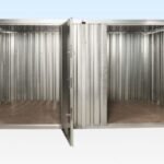 3m x 4.2m Modular Side-Linked Flat Pack Container – Galvanized Steel, 11.3m² Wide-Span Storage
