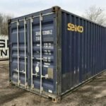 20ft Used Blue Shipping Container – Grade B Wind & Watertight (WWT) Steel Storage Unit