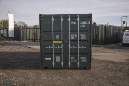 20ft Used Green Shipping Container – Grade B Wind & Watertight (WWT) Steel Storage Unit