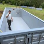 40ft Luxury Shipping Container Swimming Pool – Modular Above-Ground Lap Pool, 305sqft Steel Aquatic Unit