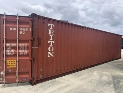 40ft High Cube Shipping Container – Used Grade B Wind & Watertight (WWT) Steel Storage Unit