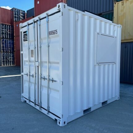 10ft High Cube Field Service Container – Custom Mobile Unit with 500kg Crane, Solar Power & 12V/24V Electrical