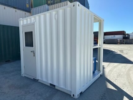 10ft Insulated Remote Operating Station – High-Risk Site Safety Container with AC & Loader Hitch