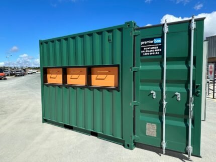 10ft Custom Recycling Collection Center – Sustainable Waste Management Shipping Container Conversion