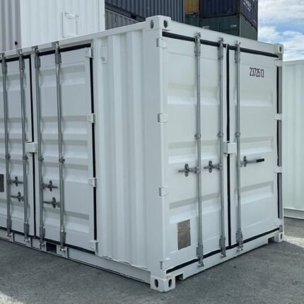20ft Modified Side-Loading Container – Insulated Shell with PA Door, Side Cargo Doors & AC Recess
