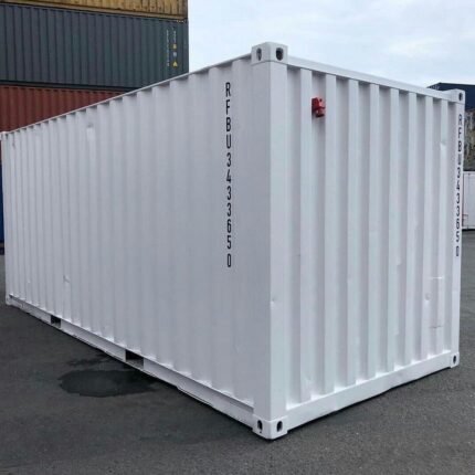 20ft White Shipping Container – New One-Trip ISO Standard, High-Reflectivity Steel Storage Unit