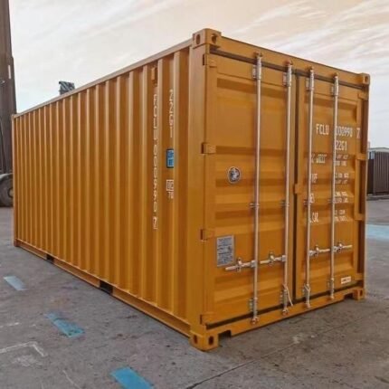 20ft Yellow Shipping Container – New One-Trip ISO Standard, High-Visibility Industrial Storage